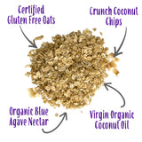 Laura's Gourmet Granola Coconut Crunch, 12 oz - 3 packs, Gluten-Free Oats, Vegan, Dairy & Soy Free Snack, Organic Agave & Coconut Chips, Artisan