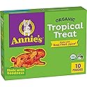 Annie's Organic Bunny Fruit Flavored Snacks, Tropical Treat, Gluten Free, 10 Pouches, 7 oz