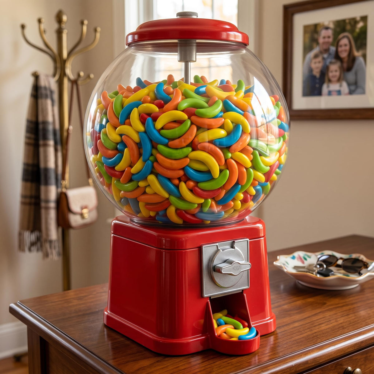 Assorted Fruit Banana Hard Candy, 1 Pound, Vending Machine Hard Candy