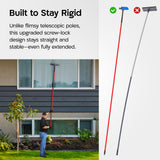 Tyroler Professional Window Squeegee for Home, Long Squeegee for Window Cleaning, 2-in-1 Window Cleaning Squeegee Kit, Indoor & Outdoor Window Cleaner