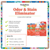 Truly Free Multi-Purpose Odor & Stain Eliminator, Pet Odor Eliminator for Home & Stain Remover for Carpet, Couch, Rugs & More, Upholstery Deodorizer
