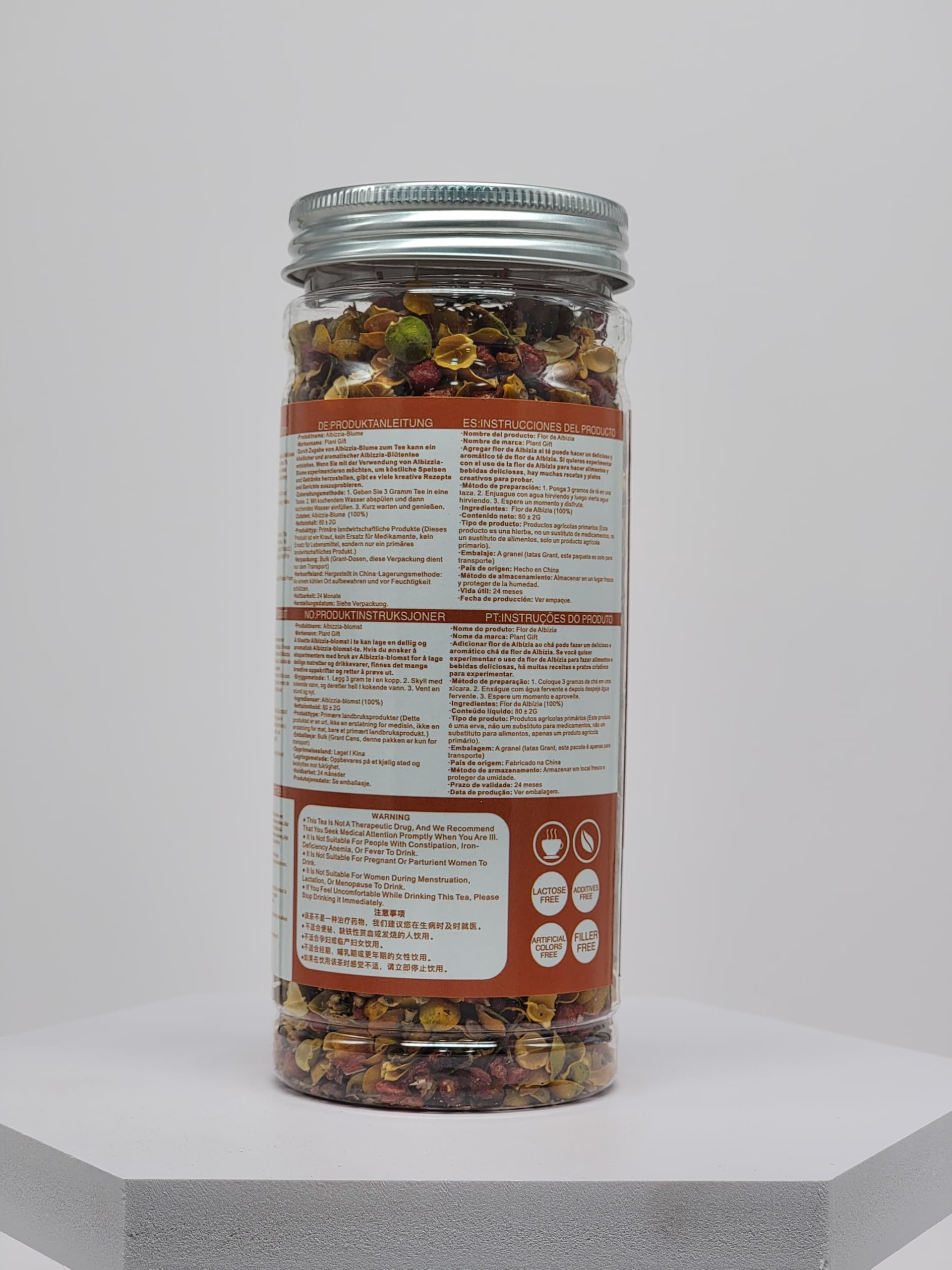 Plant Gift Albizia Flower Julibrissin Blooming Tea, HE HUAN HUA Loose Leaf Chinese Health Tea 80g / 2.82oz
