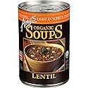 Amy's Light in Sodium Organic Soups, Lentil, 14.5 oz