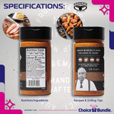 Kinder's Woodfired Garlic Seasoning with Hardwood Smoked Flavors 4 PK Premium BBQ Barbecue Rub Choice Bundle (24 oz) + BBQ Guide & Bottle Opener (6