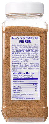 Bolner's Fiesta Rib Rub 20oz