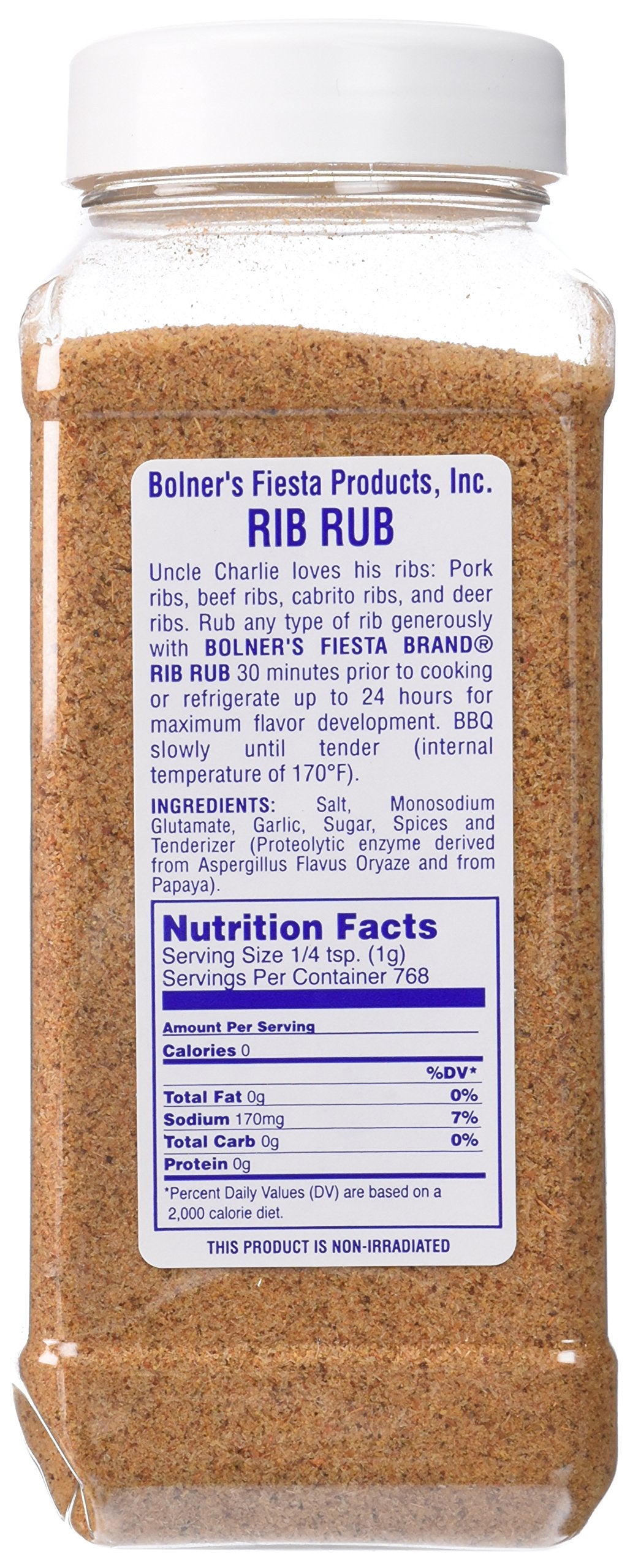 Bolner's Fiesta Rib Rub 20oz