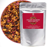 Organic Cranberry Apple Crisp Tea 50 g / 1.75 oz | Certified 100% Organic | Caffeine-Free, Source of Vitamins and Antioxidants| All Natural Luxury