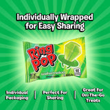 Ring Pop Individually Wrapped Green Watermelon 30 Count Bulk Lollipop Pack - Watermelon Flavored Lollipop Suckers - Fun Candy Bulk For Party Favors