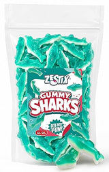 Blue Gummy Sharks Candy 11oz. Bag - Soft Chewy Blue Raspberry Gummies for Party Favors, Candy Buffets, and Everyday Sweet Snacking