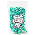 Blue Gummy Sharks Candy 11oz. Bag - Soft Chewy Blue Raspberry Gummies for Party Favors, Candy Buffets, and Everyday Sweet Snacking