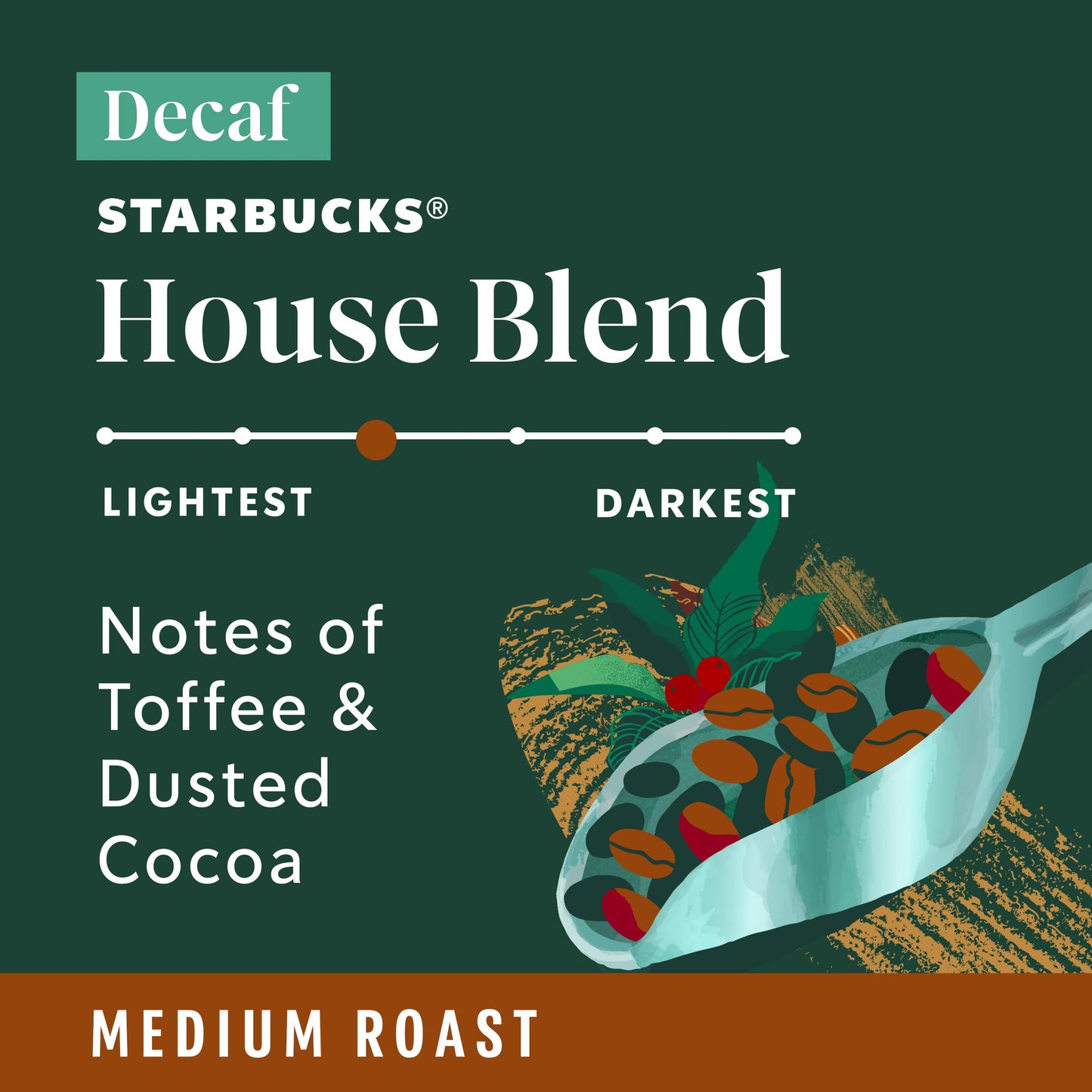 Starbucks K-Cup Coffee Pods, Medium Roast Hot or Iced Coffee, Decaf House Blend, 40 Keurig Pods