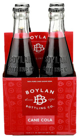 Boylan, Soda Cane Cola, 12 Fl Oz, 4 Pack