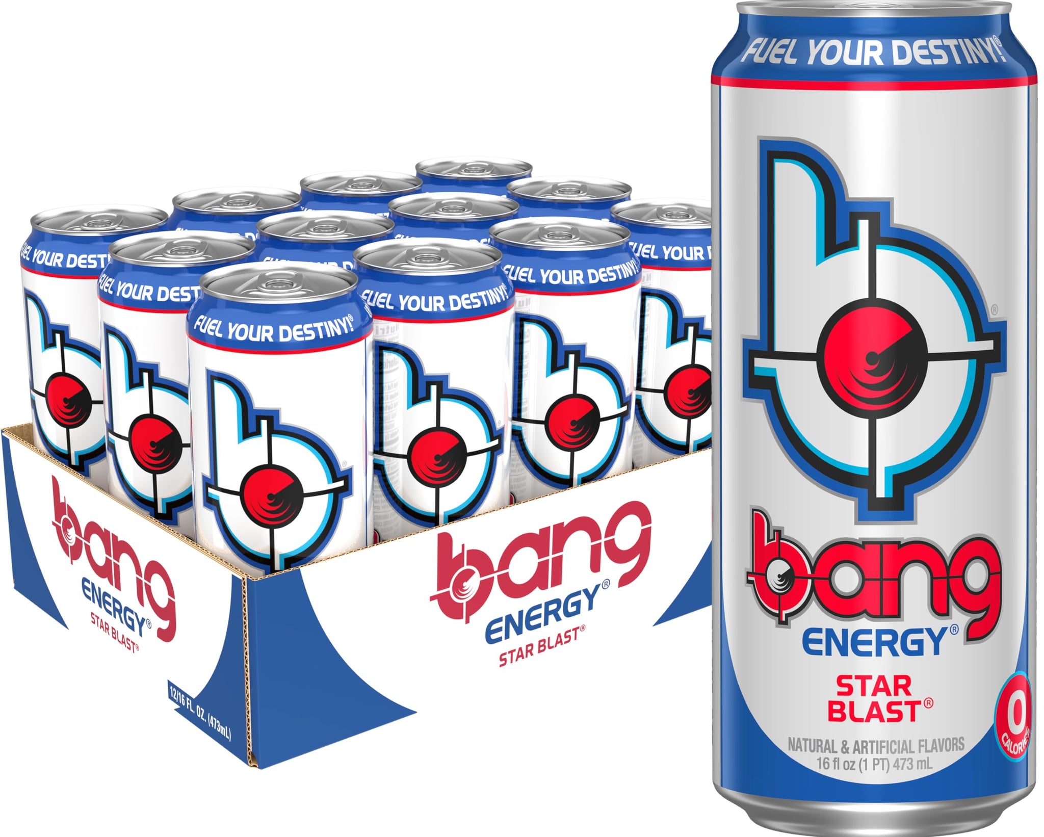 Bang Energy Star Blast, Sugar-Free Energy Drink, 16 Ounce