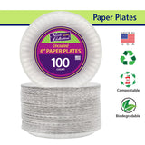 Nicole Home Collection White Paper Plates (6 in - 100 count)