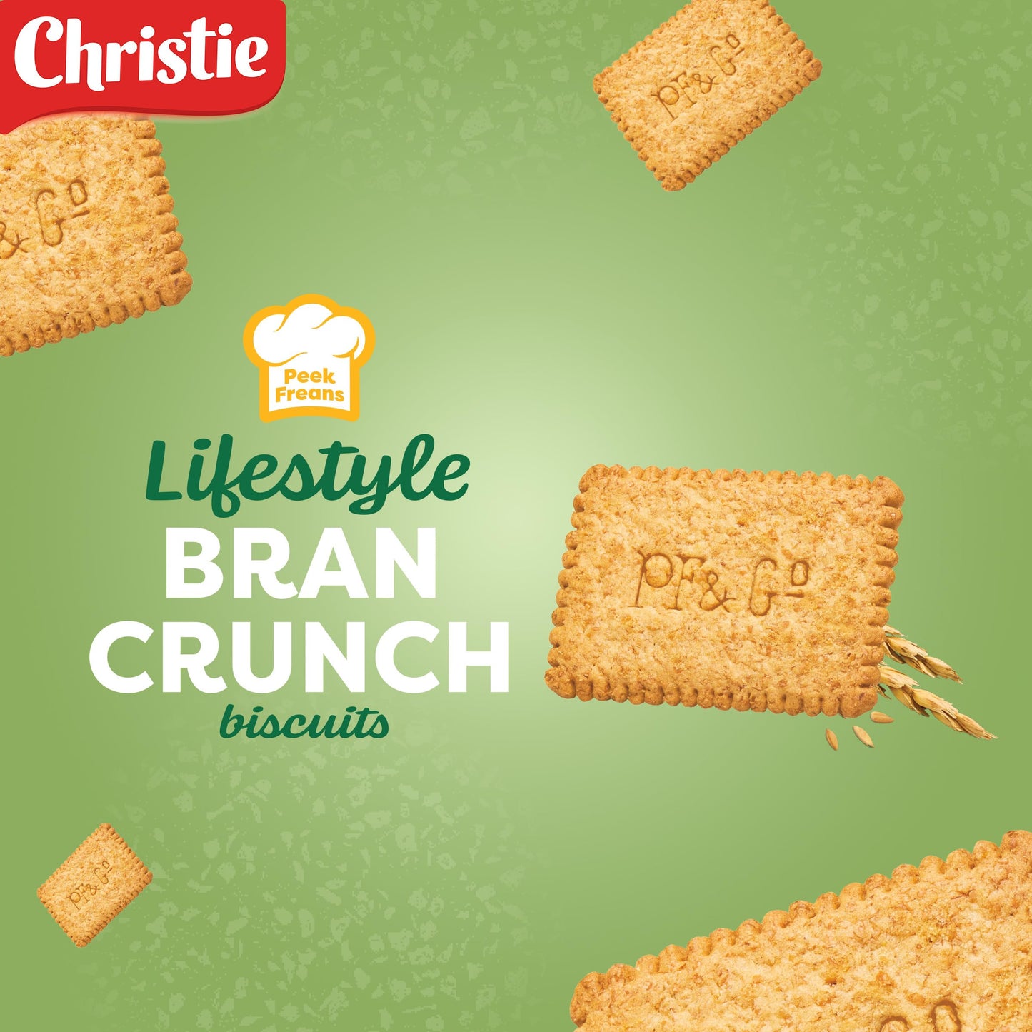 Christie Peek Freans Lifestyle Bran Crunch Cookies, 275g/9.7oz., Imported from Canada)