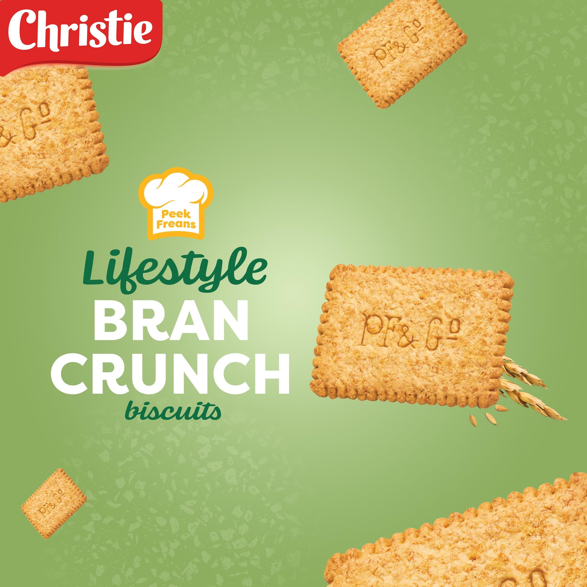 Christie Peek Freans Lifestyle Bran Crunch Cookies, 275g/9.7oz., Imported from Canada)