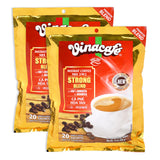 Vinacafe 40 cts 3 in 1 Vietnamese Instant Coffee Gold Red Strong Rich Blend, 40 Sachets (2 Bags of 20 Sachets)
