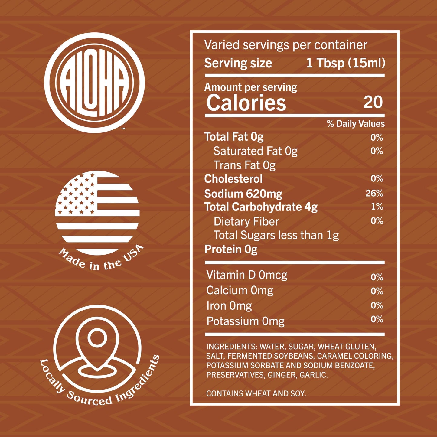 Aloha Shoyu - Hawaiian Teriyaki Sauce - Versatile and Sweet Marinade - Made in Hawaii - 1/2 Gallon