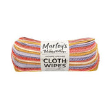 Marley's Monsters Reusable Cloth Wipes - 24 Count Pack - Washable, Cotton, Paperless Wipes (Sunrise Mix)