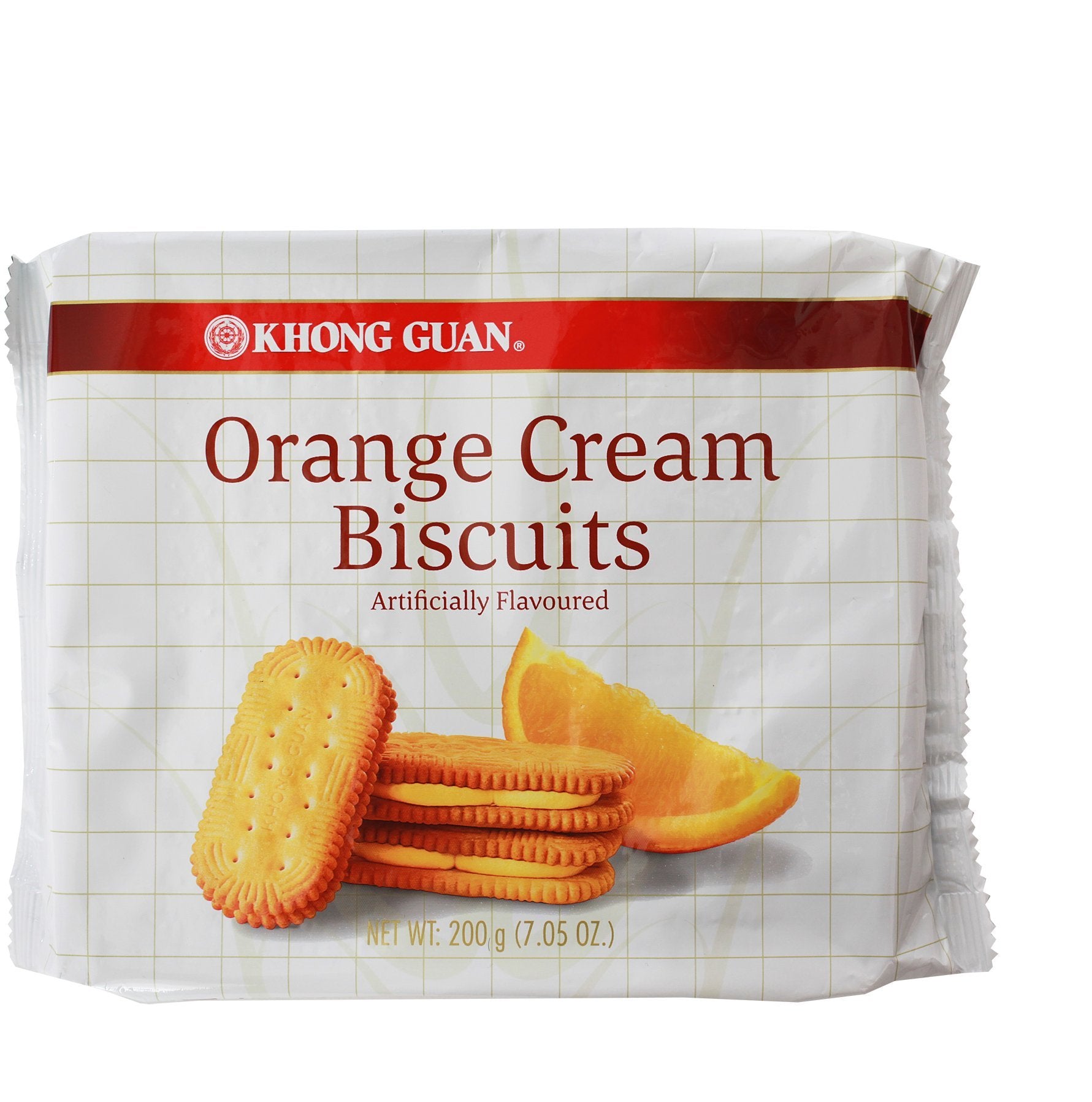 Khong Guan Orange Cream, 7.05 Ounce (Pack of 8)