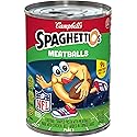 SpaghettiOs Football Shaped Canned Pasta with Meatballs, 15.6 oz Can
