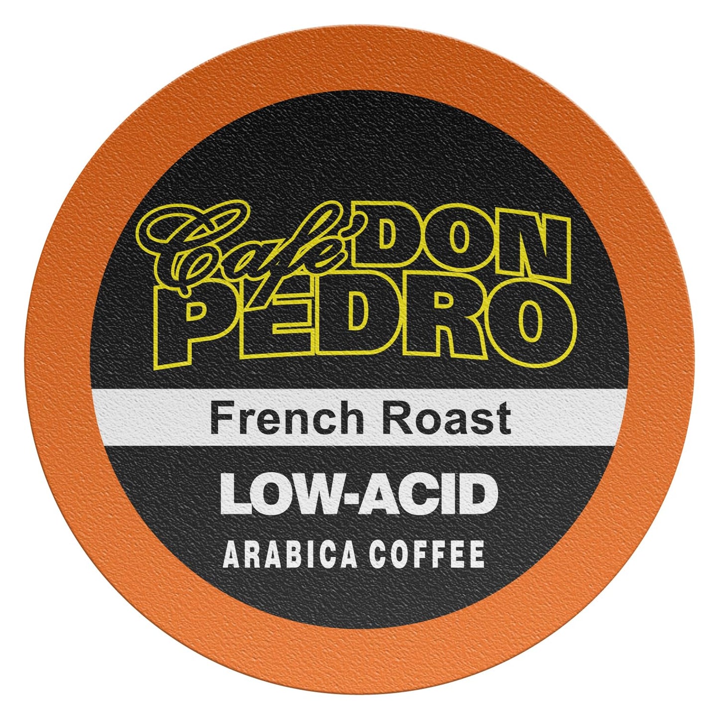 Cafe Don Pedro French Roast Low Acid Coffee Pods - Compatible with Keurig K-cup Coffee Maker, Dark Roast 100% Arabica, Battles Heartburn, Acidic