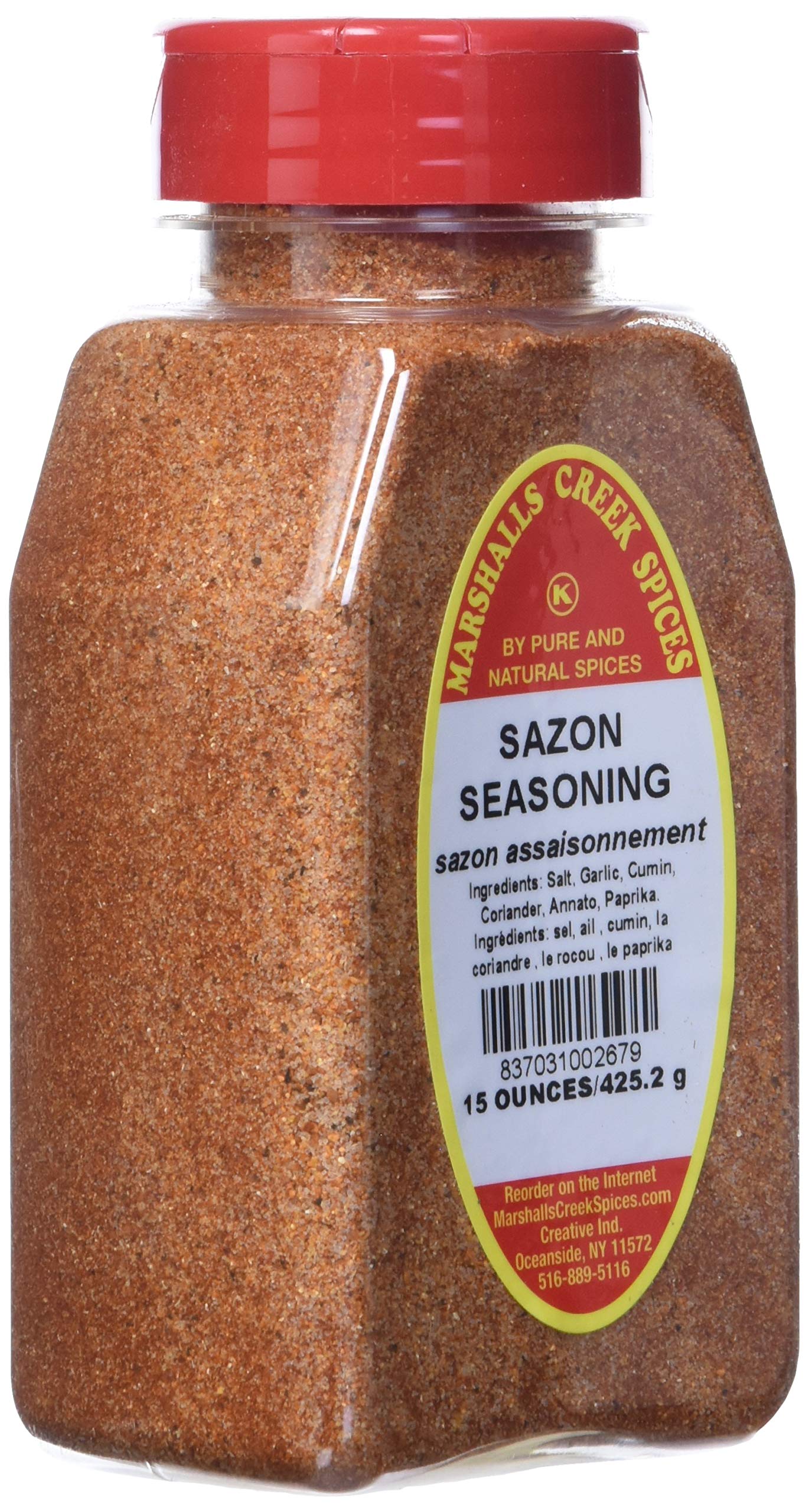 Marshall’s Creek Spices Sazon Seasoning, No Msg, 12 Ounce
