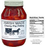 Amish Pie Filling and Topping Cherry - TWO 32 Oz Jars