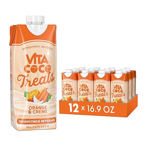 Vita Coco Treats Orange & Creme Coconut Milk Drink | Sweet, Tangy, Treat | 16.9 fl oz (Pack of 12)