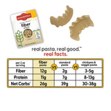 Pastabilities High Fiber Pasta - Ruffles Shaped Wheat - 11g Protein per serving, Delicious Taste & Texture, Excellent Source of Prebiotic Fiber