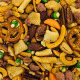 Belmont Peanuts Backyard Party Mix, 18 oz (Pack of 1) | Butter Toffee Peanuts, Wasabi Peas, Cashews, Corn & Rice Sticks, Pecans, Pretzels | Simple