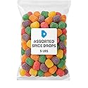 Assorted Spiced Gum Drops Candy - 5 lb Bulk Bag, Soft Jelly Spice Drops in Cinnamon, Peppermint, Clove & More, Classic Old-Fashioned Sweets