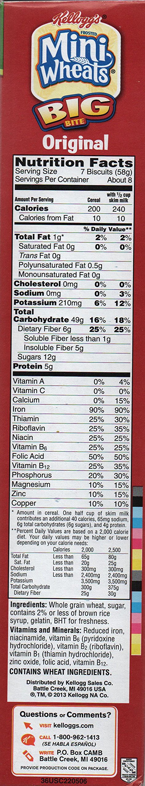 Kellogg's Frosted Mini Wheats Big Bite Cereal 18-ounce (Pack of 2)