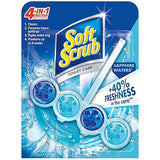 Soft Scrub 4-in-1 Rim Hanger Toilet Bowl Cleaner, Sapphire Waters, 6 Count