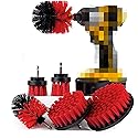 6 Piece Stiff Brush Drill Brush Kit/Spin Brush Power Scrubber/Cleaning for Home Kitchen Toilet Indoor Outdoor Garden Statues,Stone