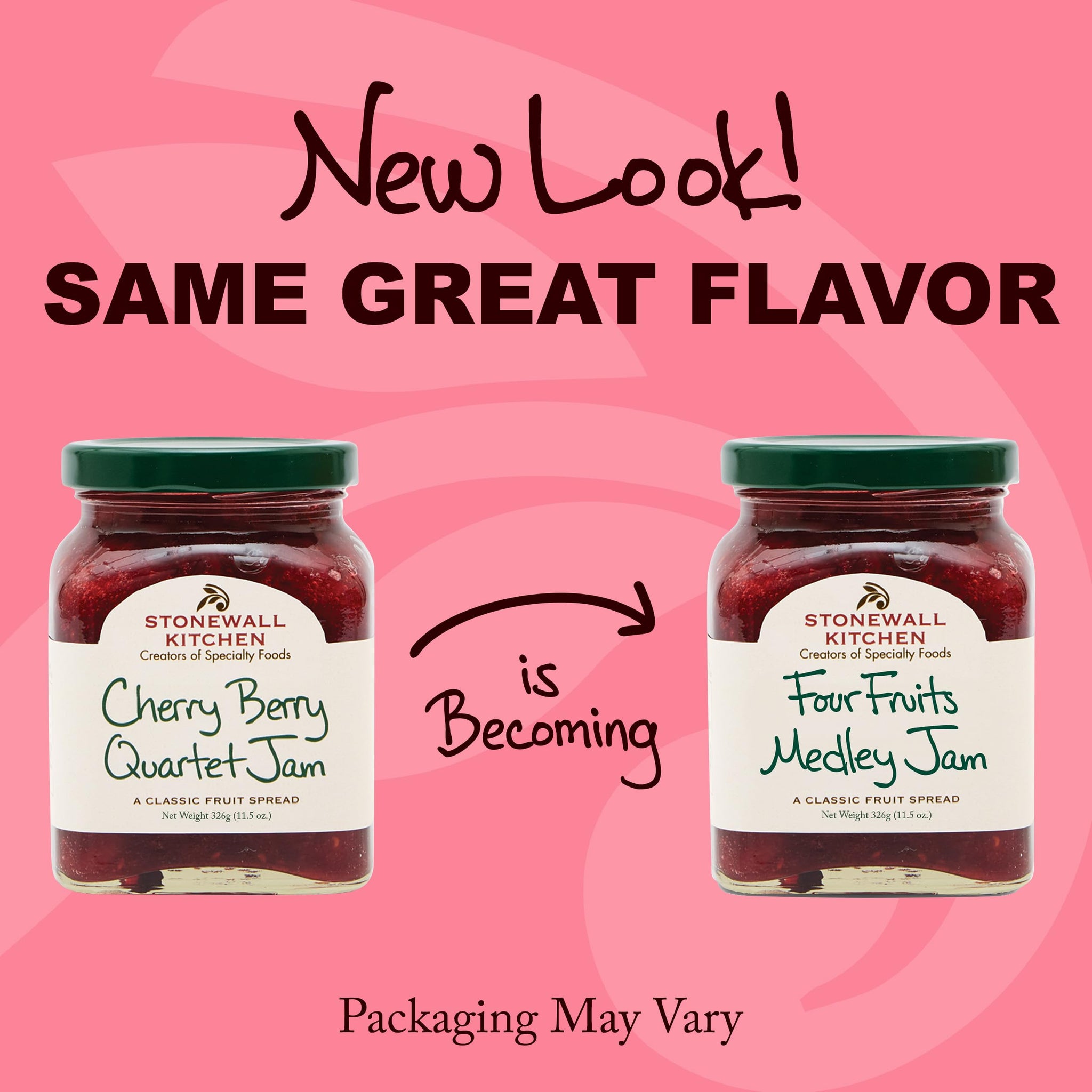 Stonewall Kitchen Jam Four Fruits Medley Jam, 11.5 oz (Formerly Cherry Berry Quartet)