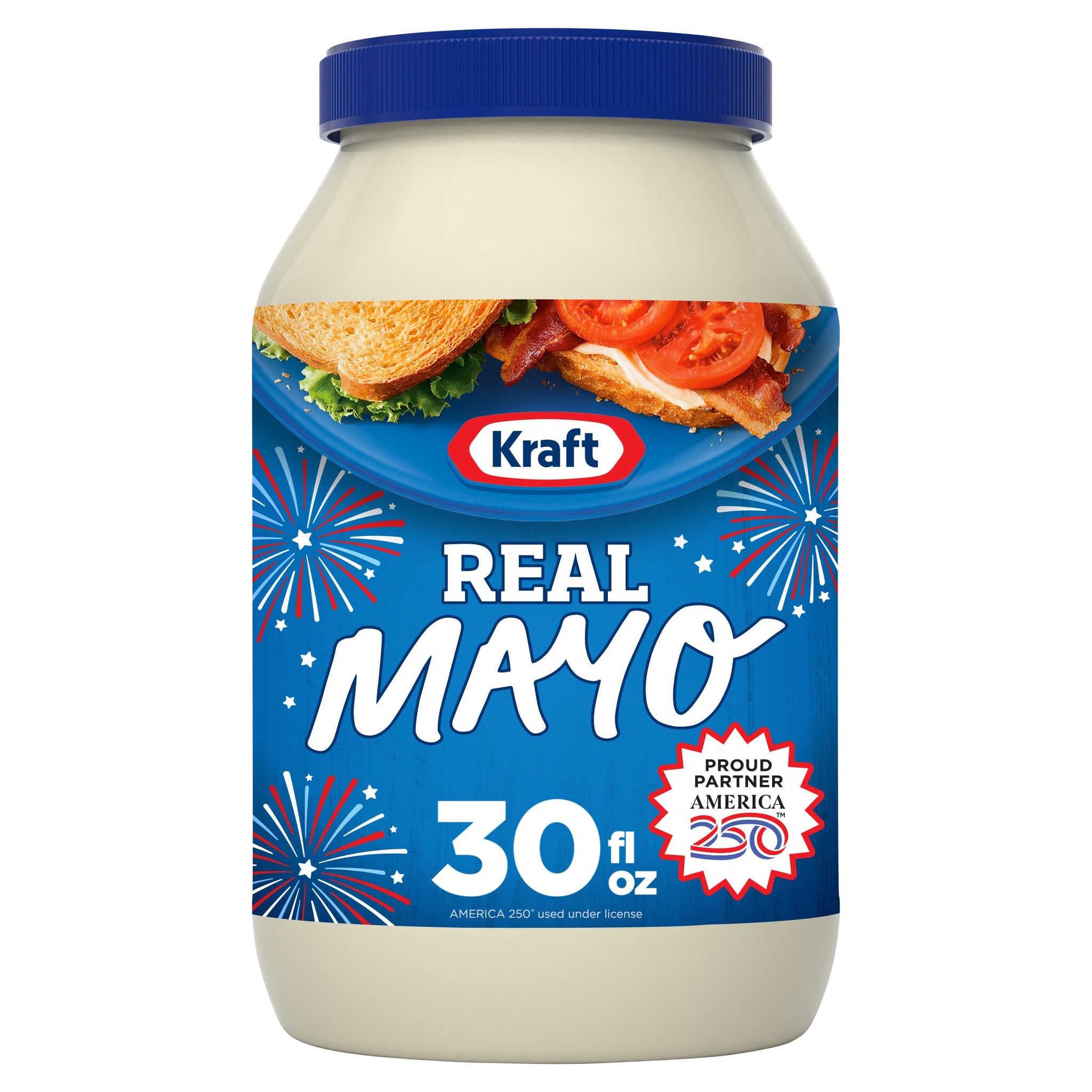 Kraft Real Mayo Creamy & Smooth Mayonnaise, for a Keto and Low Carb Lifestyle, 30 fl oz Jar