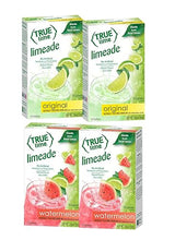 True Lime LIMEADE & WATERMELON (Pack of 4 | 2 boxes each flavor) 10ct each box. True Lemon | True Citrus