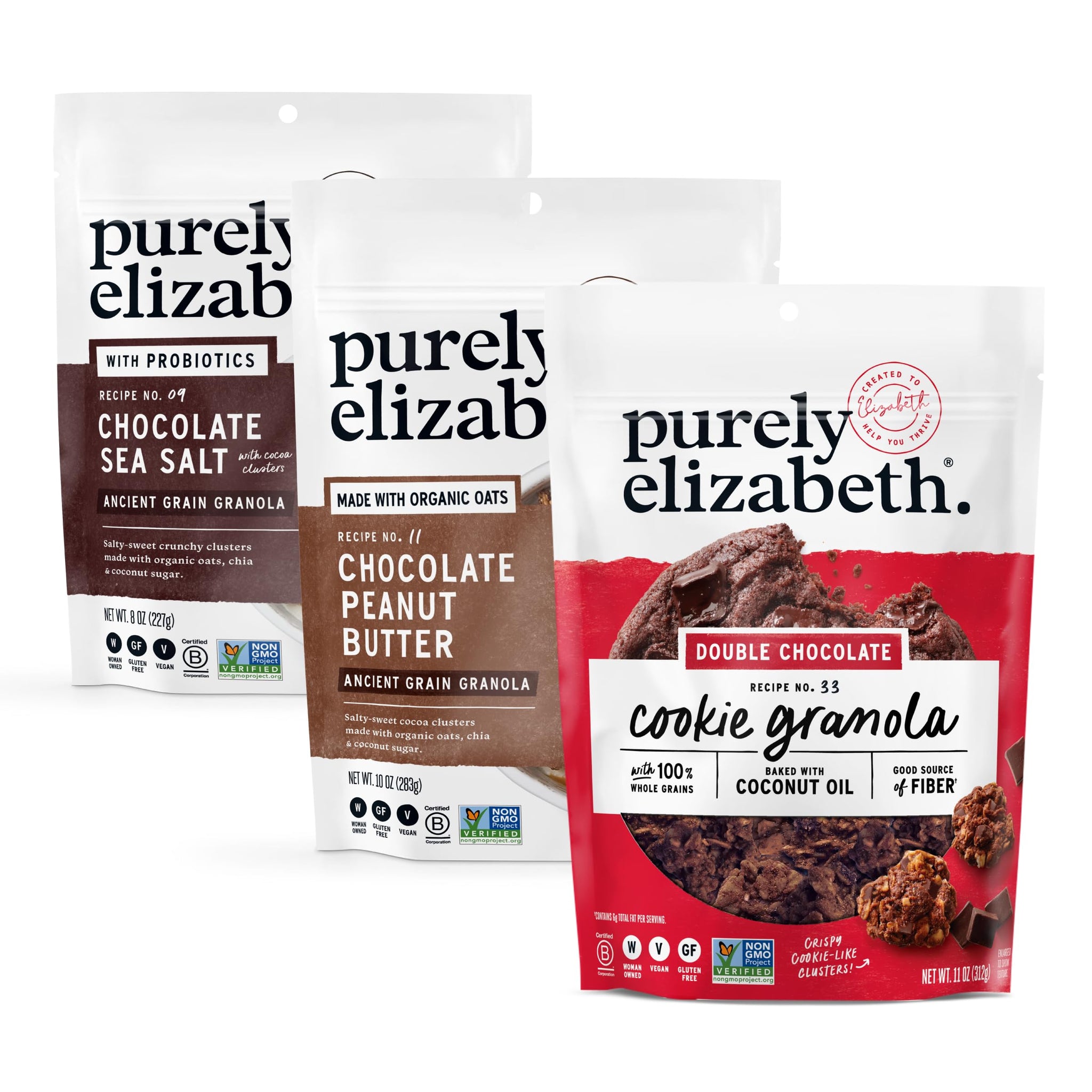 Purely Elizabeth, Chocolate Lovers Variety Pack