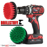 Cleaning Supplies - Medium/Stiff Power Scrubbers - Kitchen Accessories - Drill Brush - Stove - Sink - Griddle - Cooktop - Tile - Cast Iron Skillet