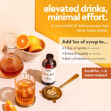 HipStirs Old Fashioned Mix - Our Artisan Old Fashioned Syrup uses Real Blood Orange Bitters for Cocktails to Make it a Rich and Timeless Winter Drink