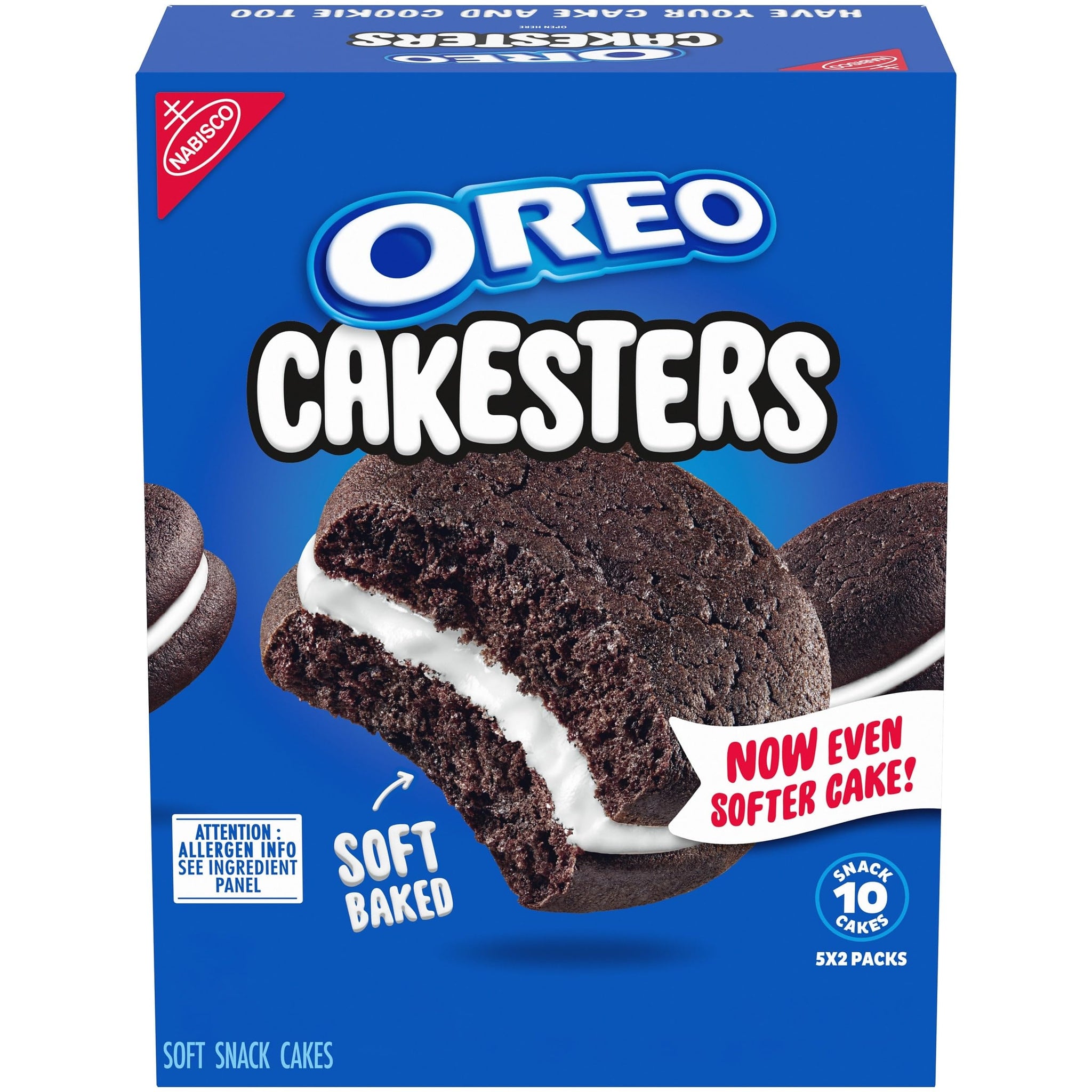 OREO Cakesters Soft Snack Cakes, 5-2.02 oz Snack Packs