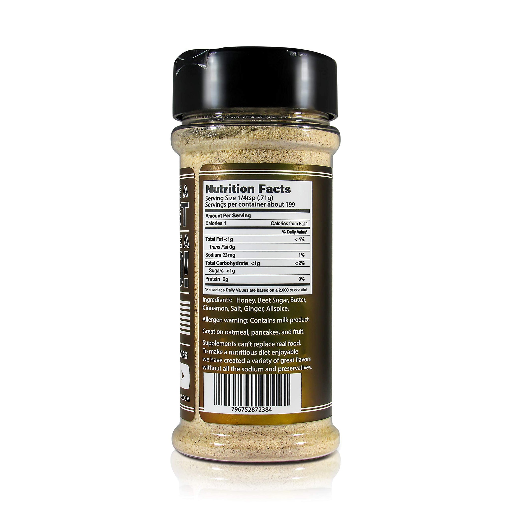 Feast Mode Flavors | Cinnamon Honey Butter Seasoning | Low Sodium No MSG Gluten Free | All Natural Meal Prep Flavoring, Sweet Topper for Breakfast