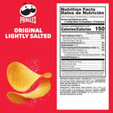 Pringles Potato Crisps Chips, Lunch Snacks, On-The-Go Snacks, Lightly Salted, 5.2oz Can (1 Can)