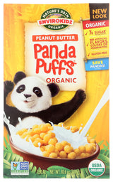 EnviroKidz Peanut Butter Panda Puffs Organic Cereal, 10.6 oz