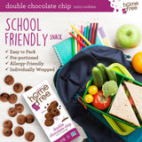 Homefree Mini Double Chocolate Chip Cookie Box, Gluten Free, Nut Free, Vegan, School Safe and Allergy Friendly Snack, 5 oz. Box (Pack of 1)