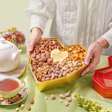 Gift Basket, Heart Box with Gourmet Nuts Assortment, Premium Mixed Nuts Variety Pack for Wife, Girlfriend, Mom, Women, Girl, Spouse- Bonnie and Pop