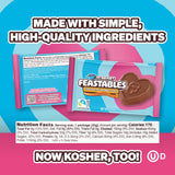MrBeast Feastables Caramel Valentine Heart Cups, Limited Edition, 20 Count, Milk Chocolate with Creamy Caramel Filling, Fairtrade Cocoa