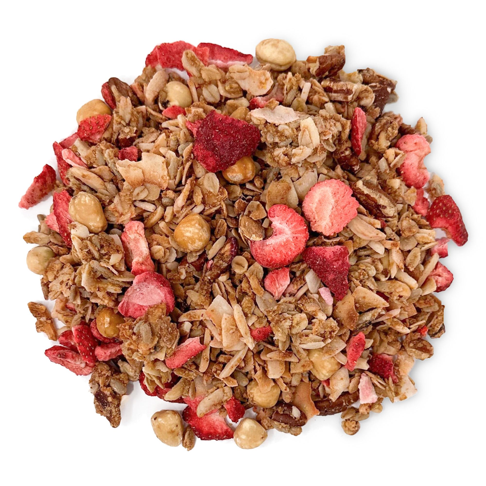 Food to Live Organic Golden Crunchy Granola with Strawberries, 12 Ounces - Handcrafted, Great for Breakfast Cereals, Vegan, Non-GMO, Kosher, Bulk