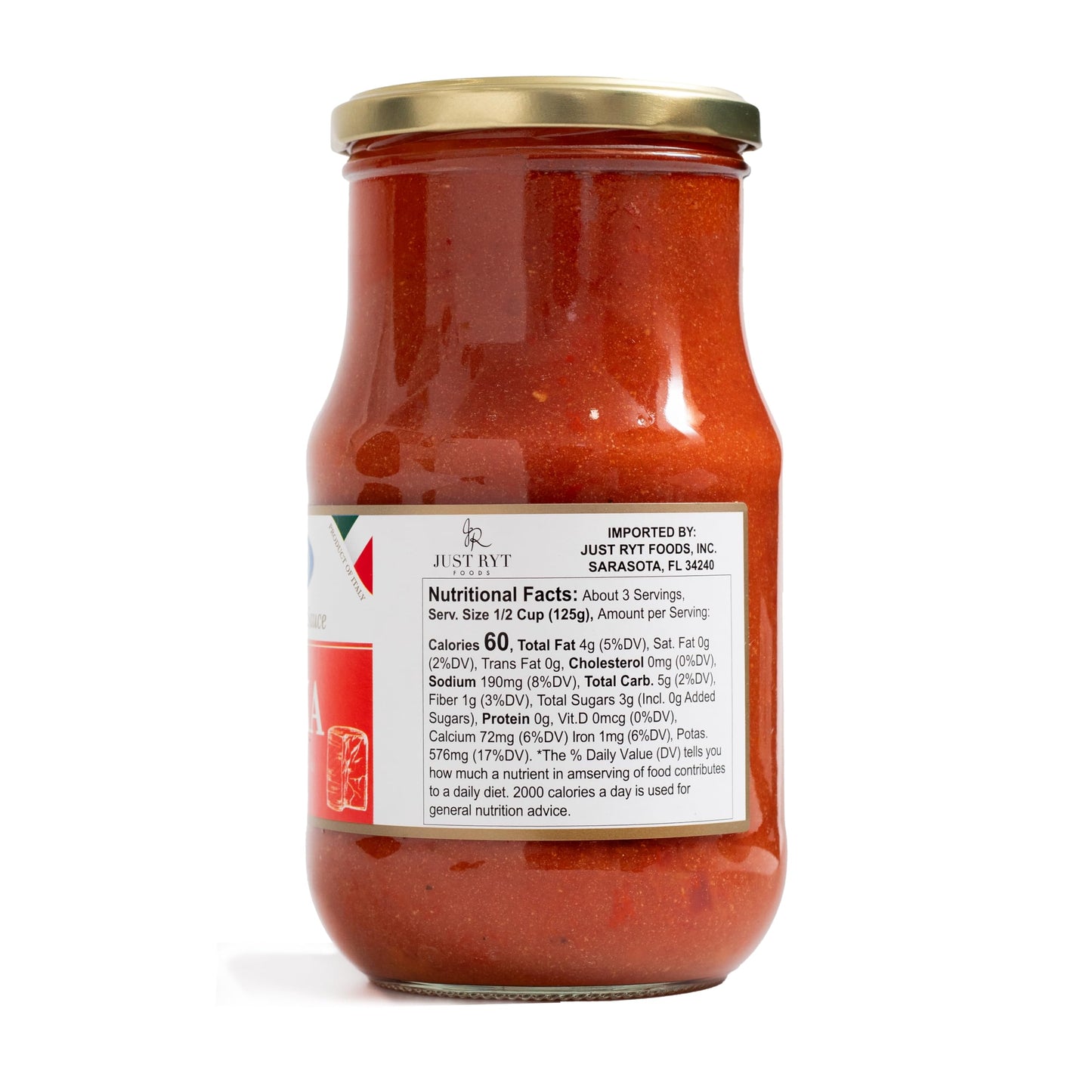 Giusto Sapore Traditional Italian Pasta Sauce 24oz - All Natural Non GMO Italian Premium Gourmet Brand - Made in Italy and Family Owned (Vodka Sauce)